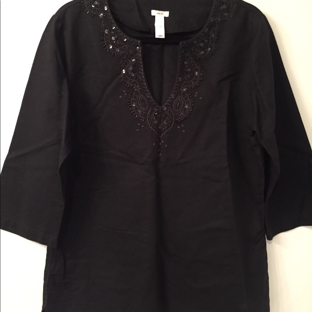 Linen Top Black